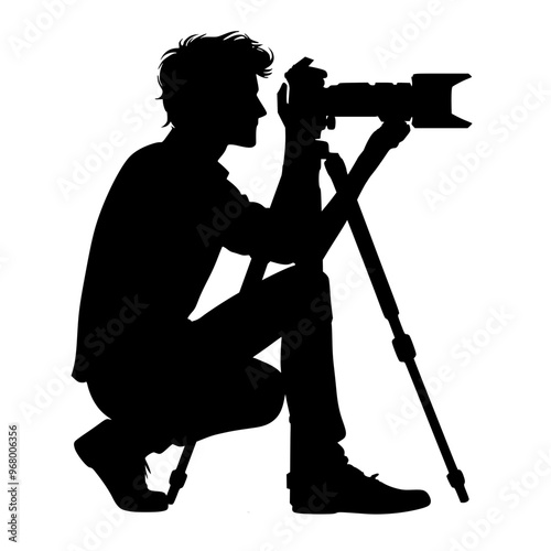 silhouette of a photographer