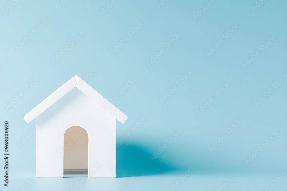 Minimalistic White House Model Casting a Long Shadow | Modern Architecture Concept and Clean Design Minimalistic White House Model Casting a Long Shadow | Modern Architecture Concept and Clean Design