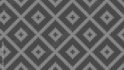 weave woven bamboo seamless pattern. flat design gray color.