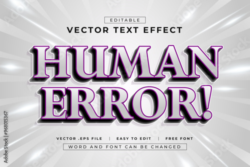 Hype 3d vector editable text effect