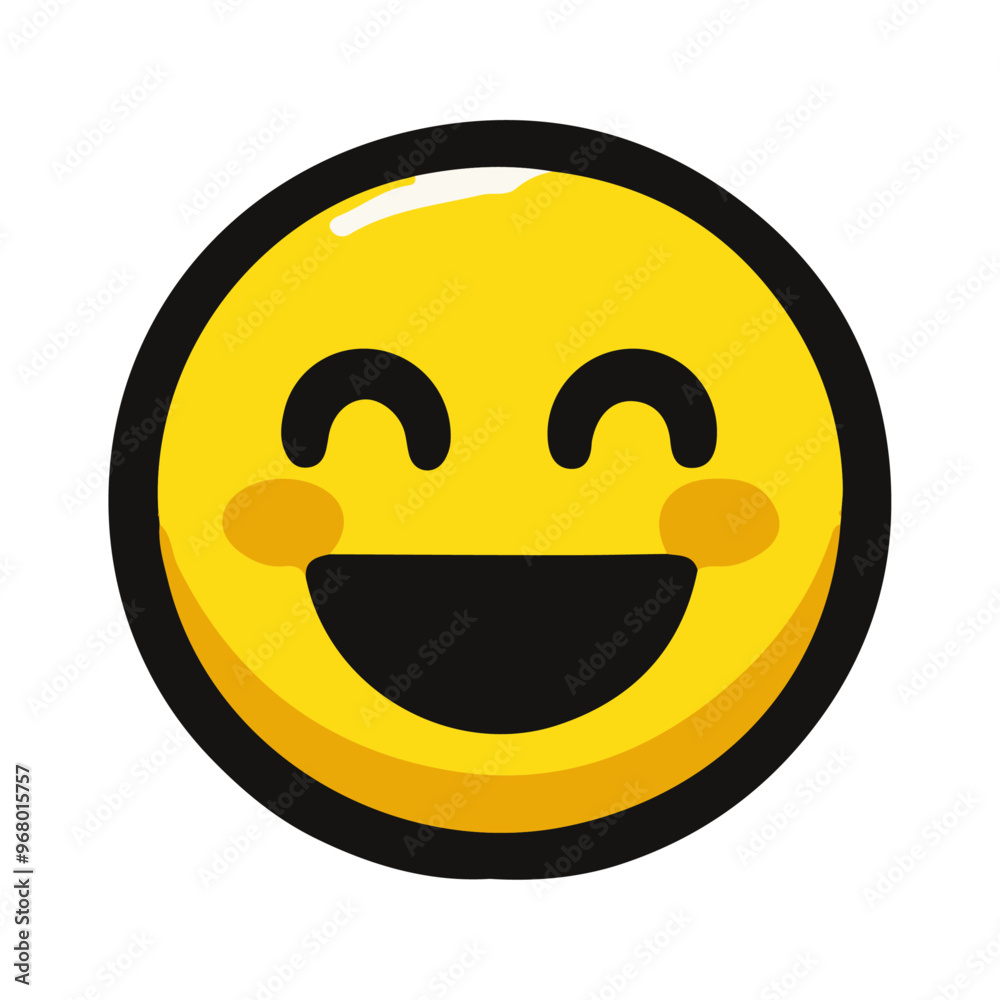 Smiley Face Emoji Vector Icon: High-Resolution, Versatile Icon for Digital and Graphic Design Smiley Face Emoji Vector Icon: High-Resolution, Versatile Icon for Digital and Graphic Design