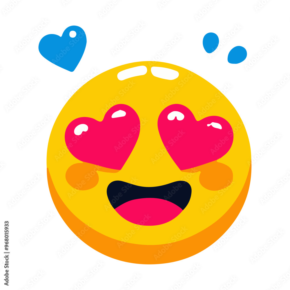 Fototapeta premium Smiley Face Emoji Vector Icon: High-Resolution, Versatile Icon for Digital and Graphic Design