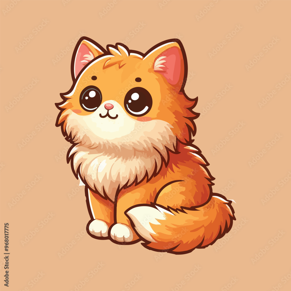 create a sticker cat vector illustration design, 3d render, illustration, cute animal, cat create a sticker cat vector illustration design, 3d render, illustration, cute animal, cat