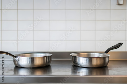 Stainless Steel Pots and Frying Pan, Modern Cookware for Home and Professional Kitchens