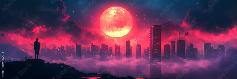 Vibrant Abstract Lofi and Synthwave Anime Wallpaper – Bold Retro Art Vibrant Abstract Lofi and Synthwave Anime Wallpaper – Bold Retro Art