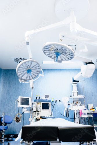 Modern hospital surgery room with advanced equipment