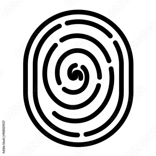 Biometrics vector icon style