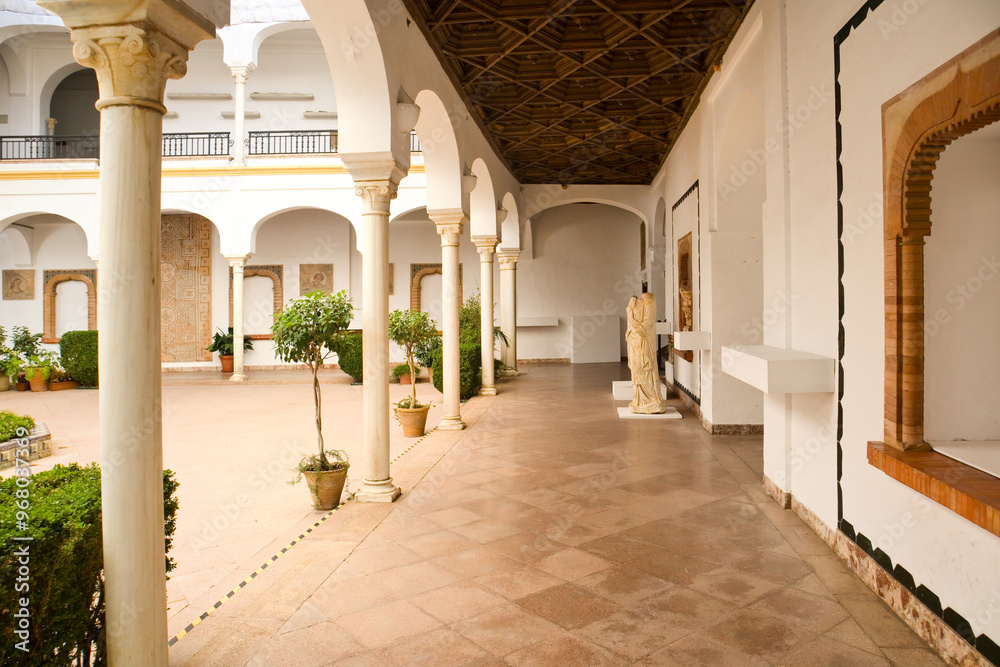 Patio of Archaeological Museum in Cordoba, Spain