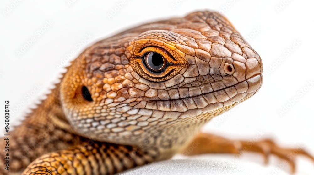 A close up of a lizard with brown eyes and orange skin, AI A close up of a lizard with brown eyes and orange skin, AI