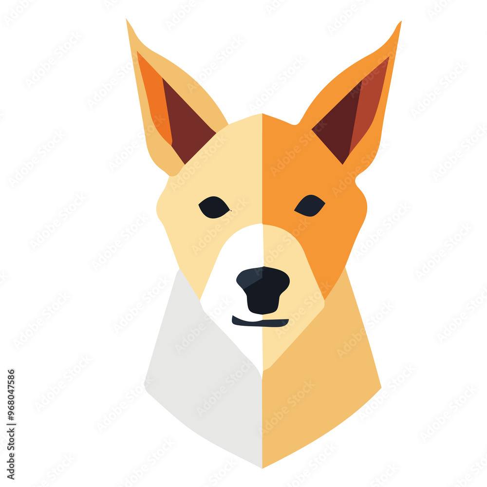 Obraz premium transparent of abstract close up of a head of a dog