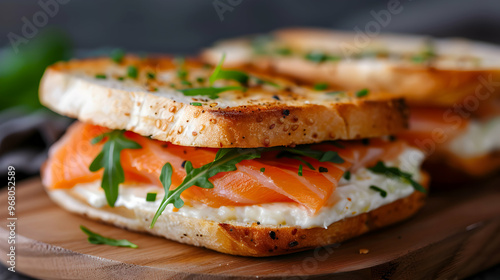 Smoked Salmon Bagel  photo