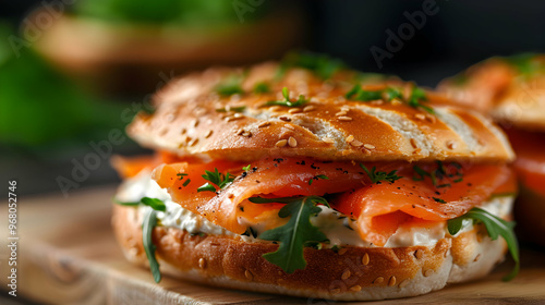 Smoked Salmon Bagel  photo