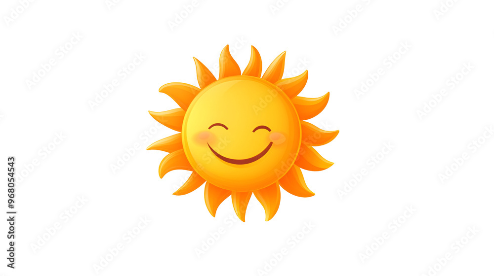 Cartoon Style Sun Logo Illustration No Background Perfect for Print on Demand Cartoon Style Sun Logo Illustration No Background Perfect for Print on Demand