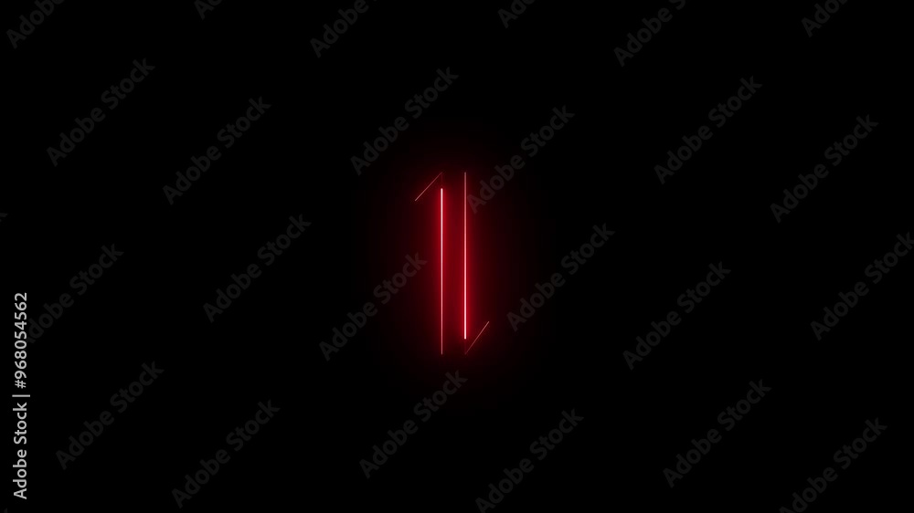 Neon data icon, mobile data animated on black background. Neon data icon, mobile data animated on black background.