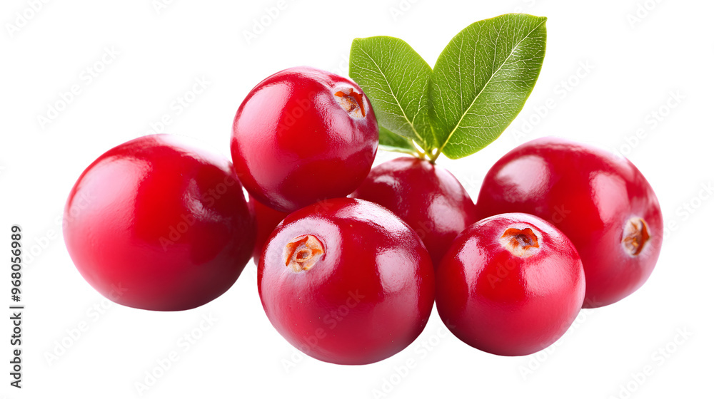 Cranberry, isolated on white background