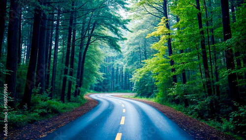 road in the forest