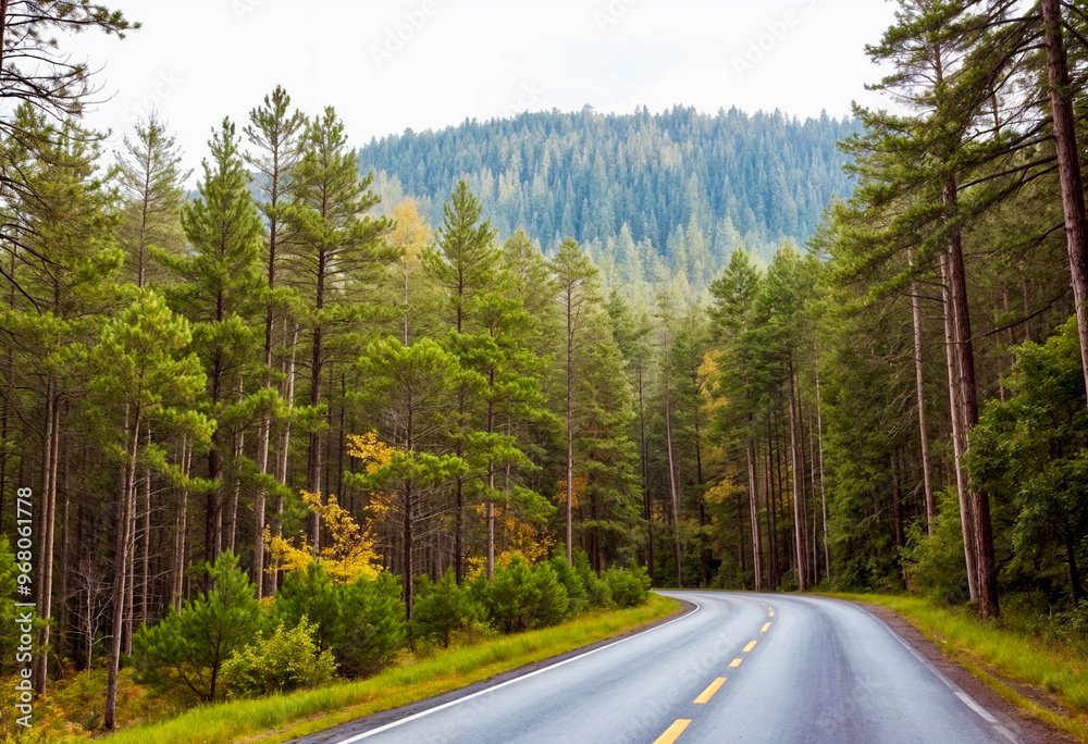 Fototapeta premium road in the forest