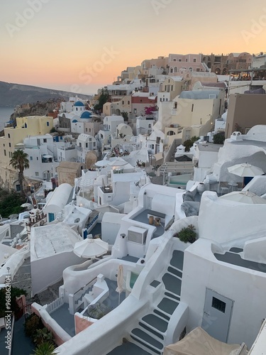 Cycladic homes in Santorini, Greece