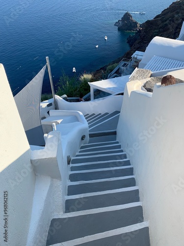 Stairs down to the sea