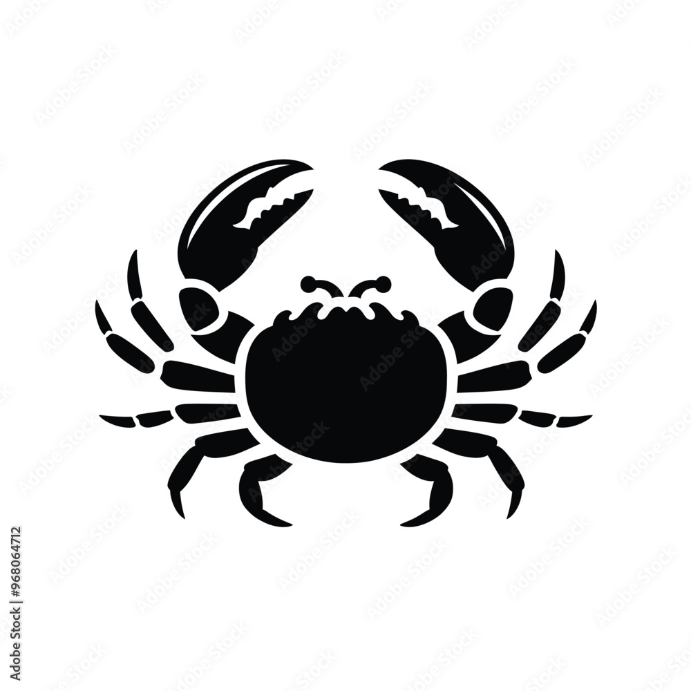 Silhouette of a Crab Silhouette of a Crab
