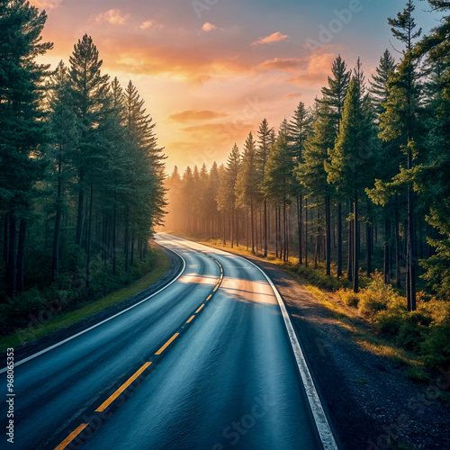 road in the forest