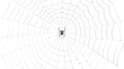 Halloween party background with spiderwebs isolated on transparent,blank space for text,element template for poster,brochures, online advertising