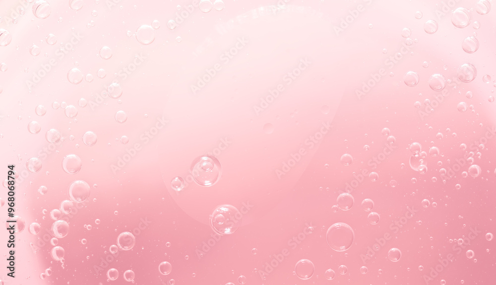 Abstract Pink water bubbles background