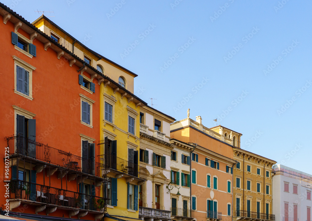 Fototapeta premium Piazza Bra, also known as Bra, is the largest square in Verona, located in its historic center.