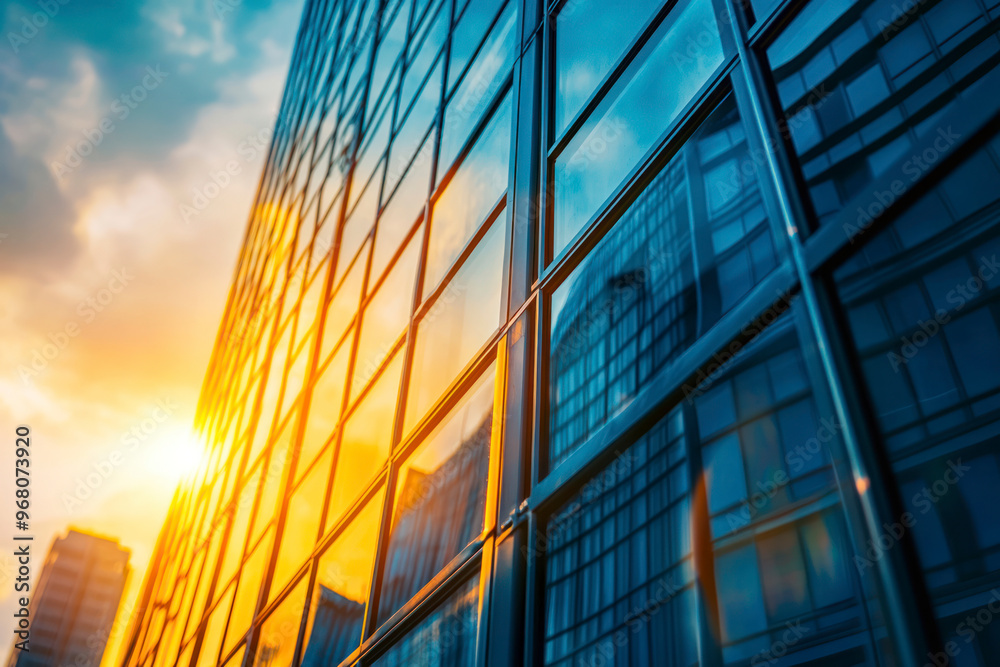 Economics, banking, business and finance concept. A fragment of a modern office building. Economics, banking, business and finance concept. A fragment of a modern office building.