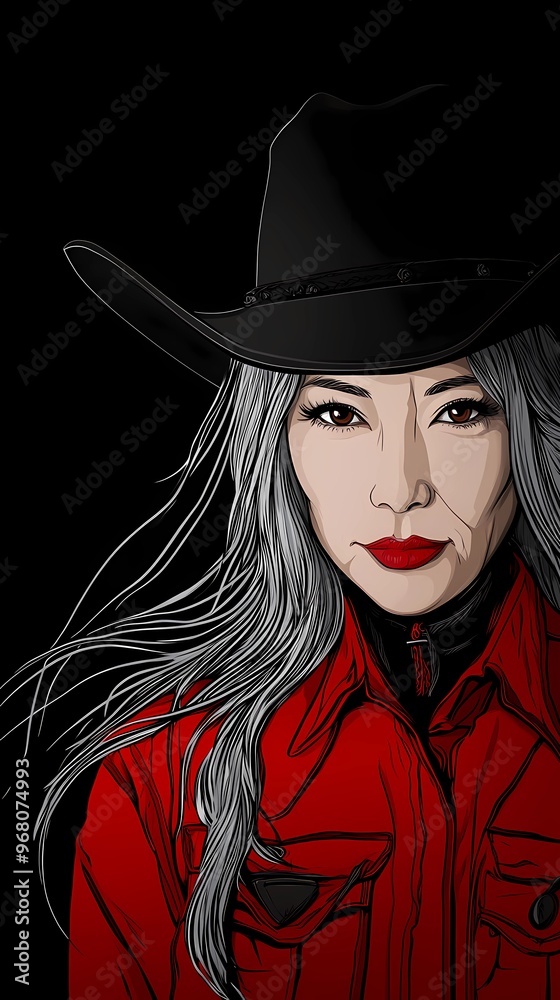 background image of a cowboy woman, western illustration style, western. background image of a cowboy woman, western illustration style, western.