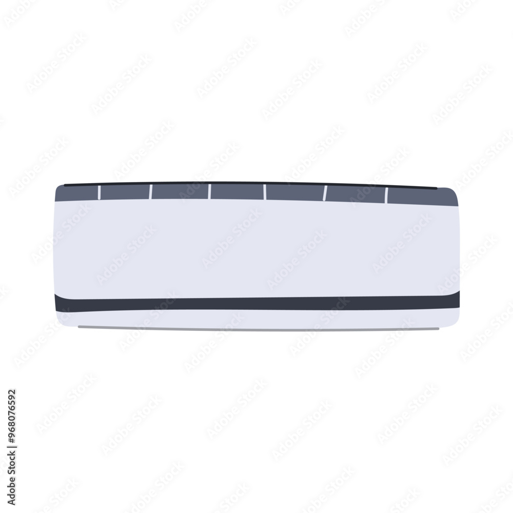 hvac air conditioner cartoon. thermostat refrigerant, compressor ...