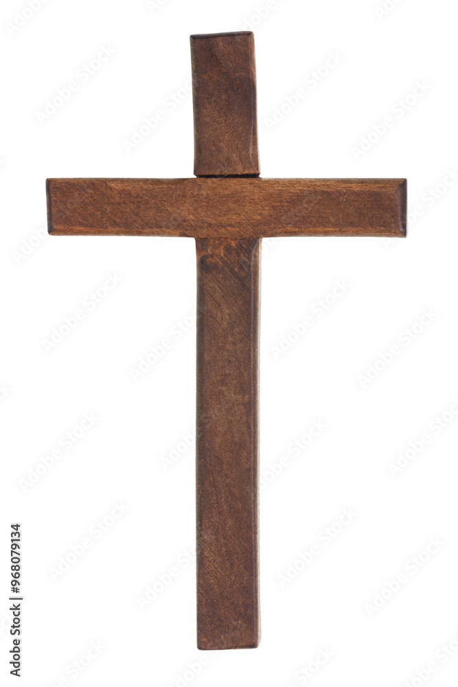 Wooden cross isolated on white background with clipping path Wooden cross isolated on white background with clipping path