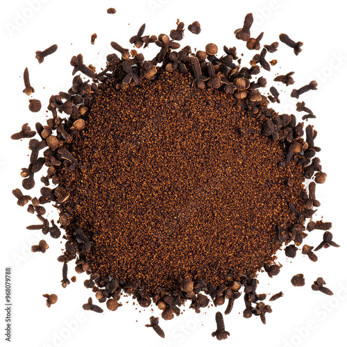 Wallpaper Mural Close-up of ground cloves with whole cloves scattered around. Torontodigital.ca