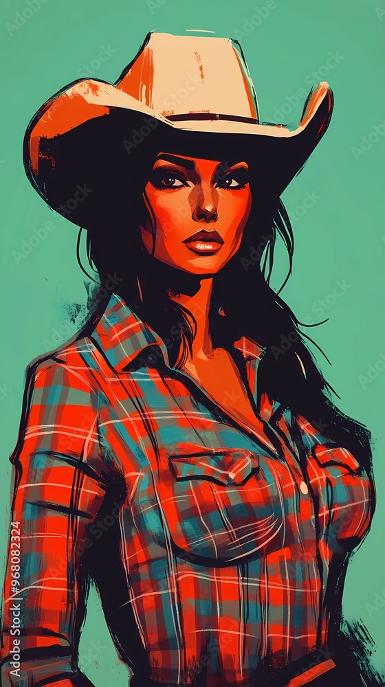 background image of a cowboy woman, western illustration style, western. background image of a cowboy woman, western illustration style, western.