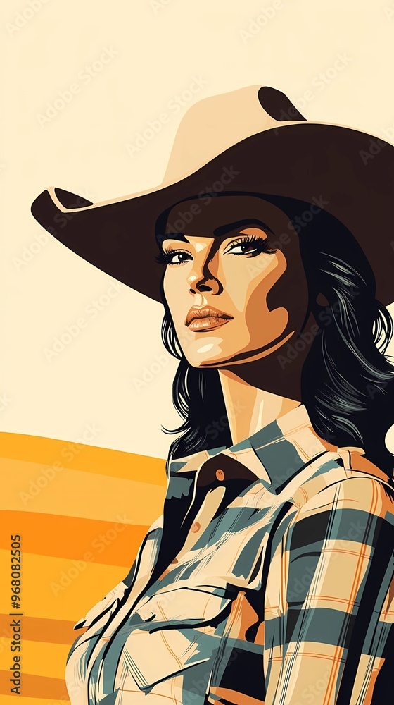 background image of a cowboy woman, western illustration style, western. background image of a cowboy woman, western illustration style, western.