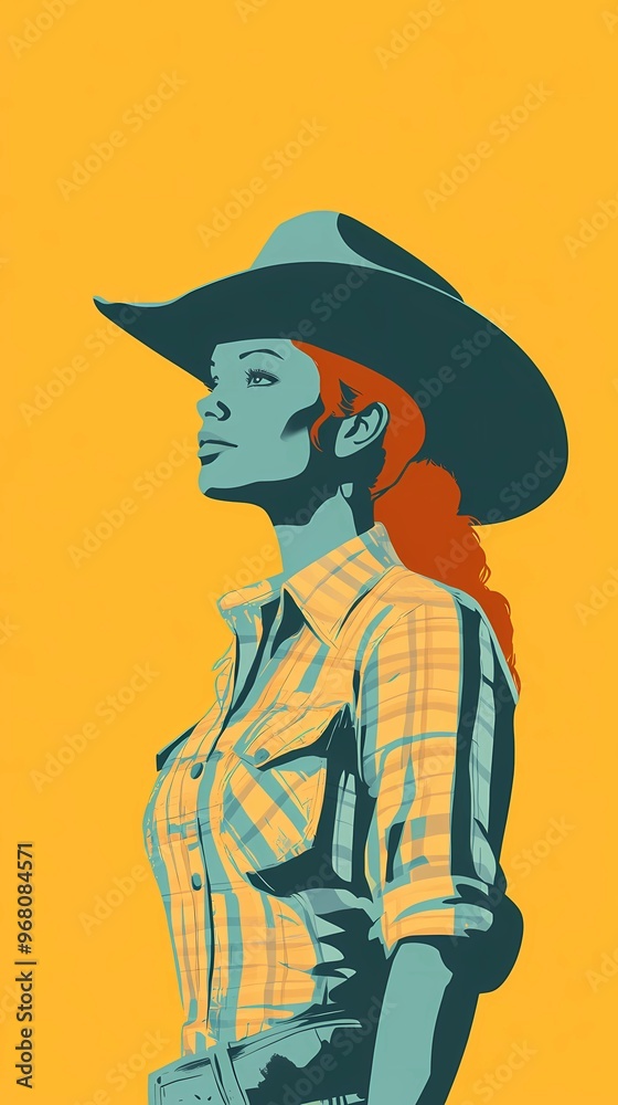 background image of a cowboy woman, western illustration style, western. background image of a cowboy woman, western illustration style, western.