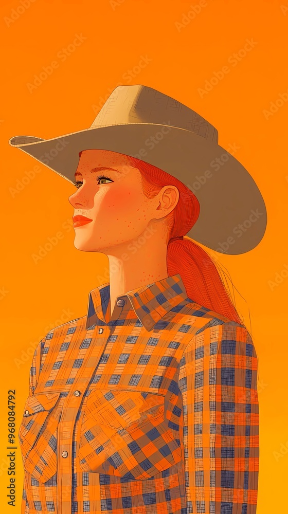 background image of a cowboy woman, western illustration style, western. background image of a cowboy woman, western illustration style, western.