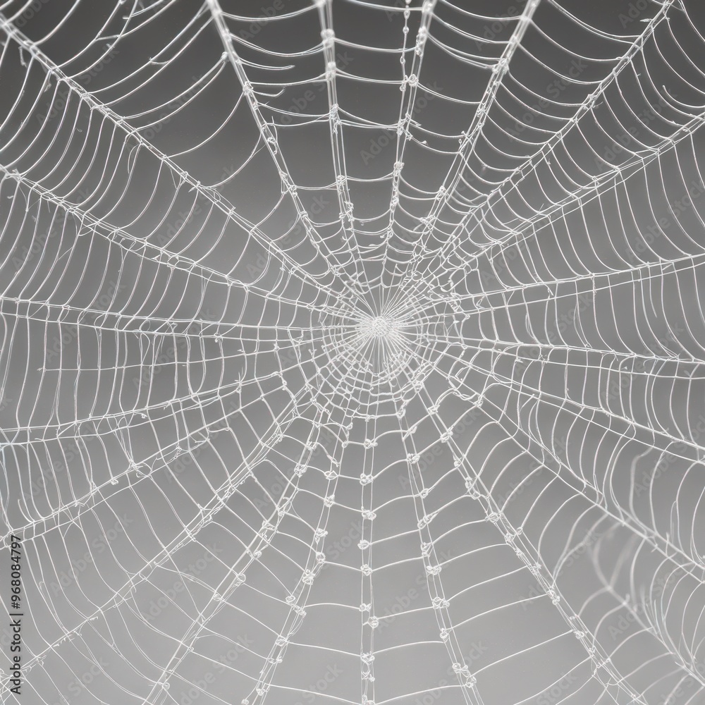 Obraz premium spider web with dew drops