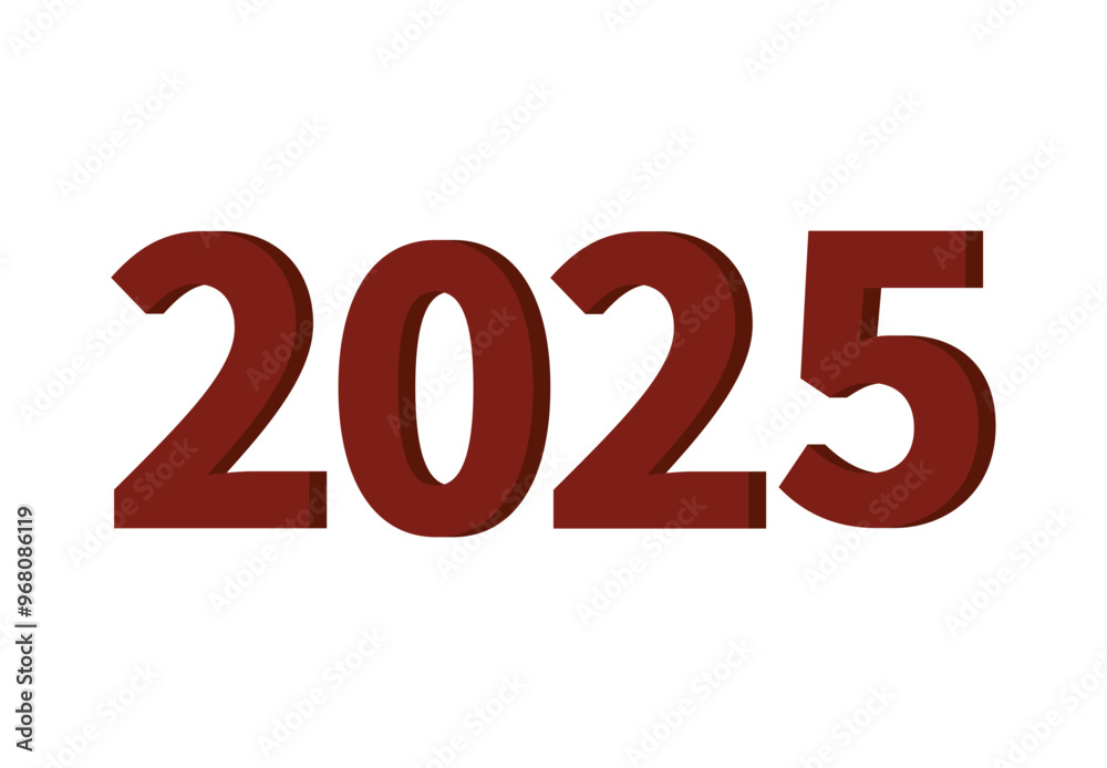 2025 Happy New Year Design Brown Elegant Abstract Vector Illustration 2025 Happy New Year Design Brown Elegant Abstract Vector Illustration