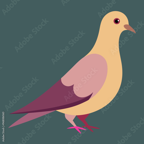 Cute pigeons vector design