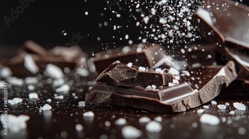 Dark Chocolate with Sea Salt: A Delicious Treat photo