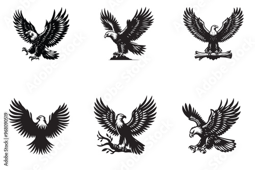 Majestic Eagle Silhouettes Collection
