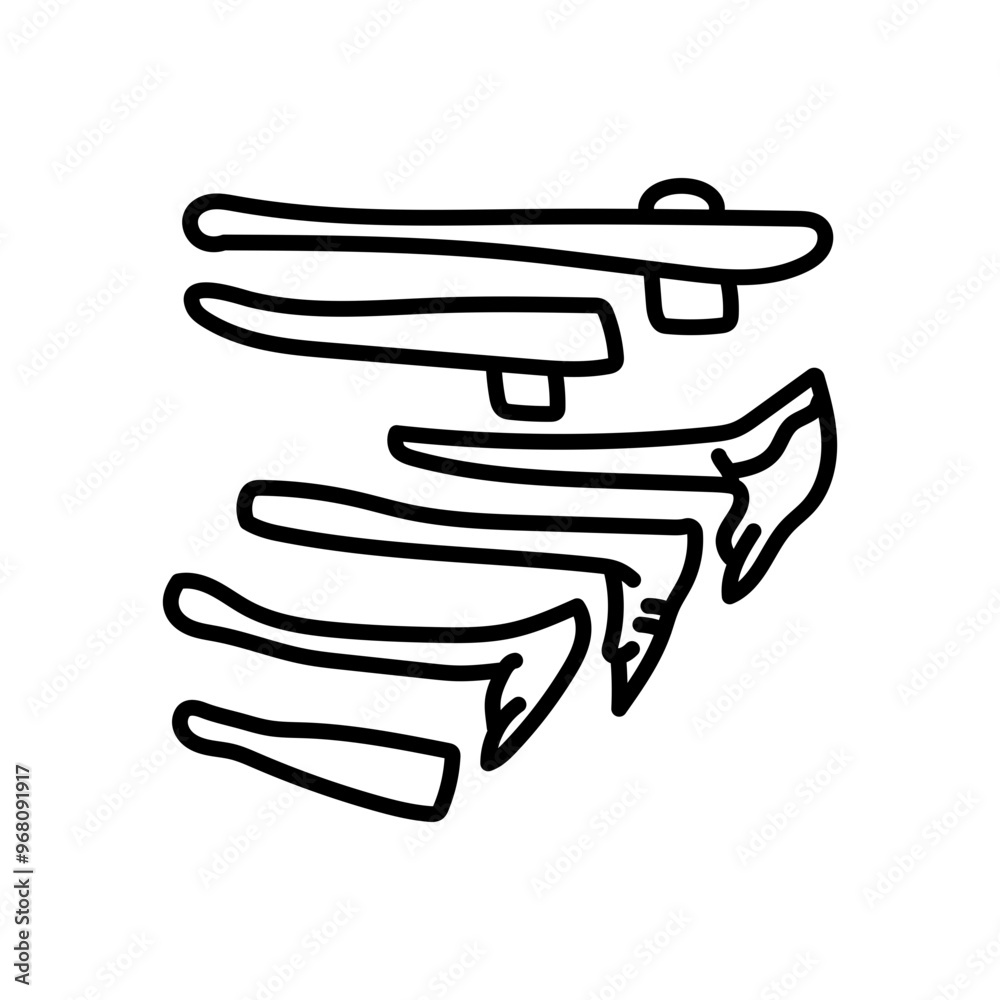 Neolithic Tools Outline Icon, Vector illustration Neolithic Tools Outline Icon, Vector illustration