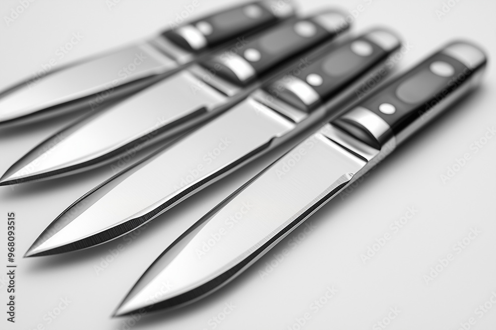Fototapeta premium set of knives isolated