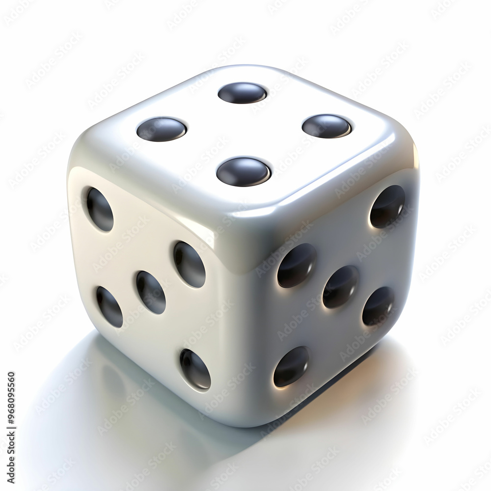 3d rendering of dices on white background 3d rendering of dices on white background
