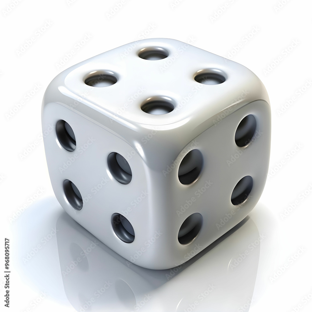 3d rendering of dices on white background 3d rendering of dices on white background