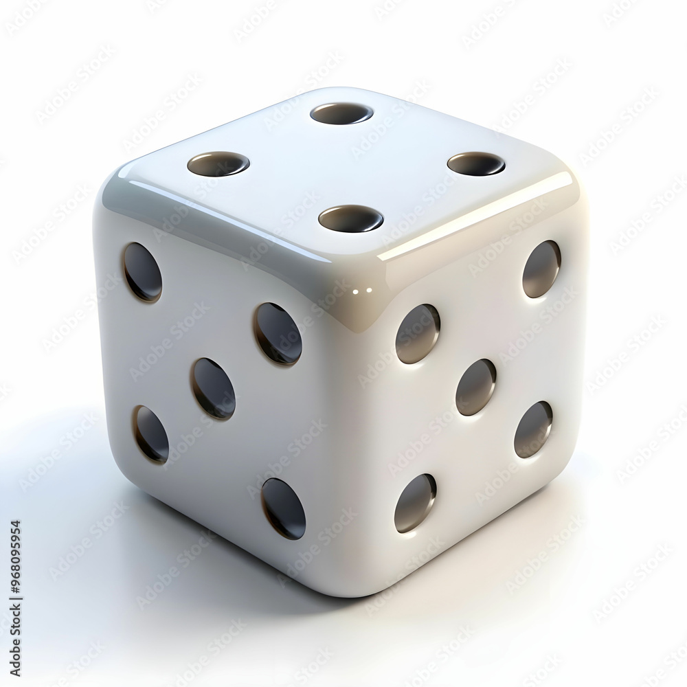 3d rendering of dices on white background 3d rendering of dices on white background