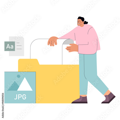 Diversity Businessman. Flat Vector Illustration