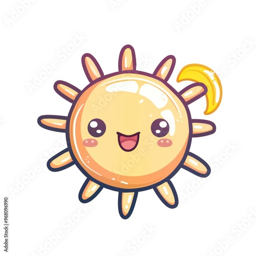 funny sunshine cartoon illustration