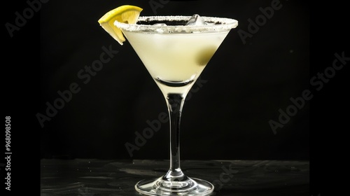 A refreshing Lemon Drop Martini, a classic cocktail, perfect for a night out.